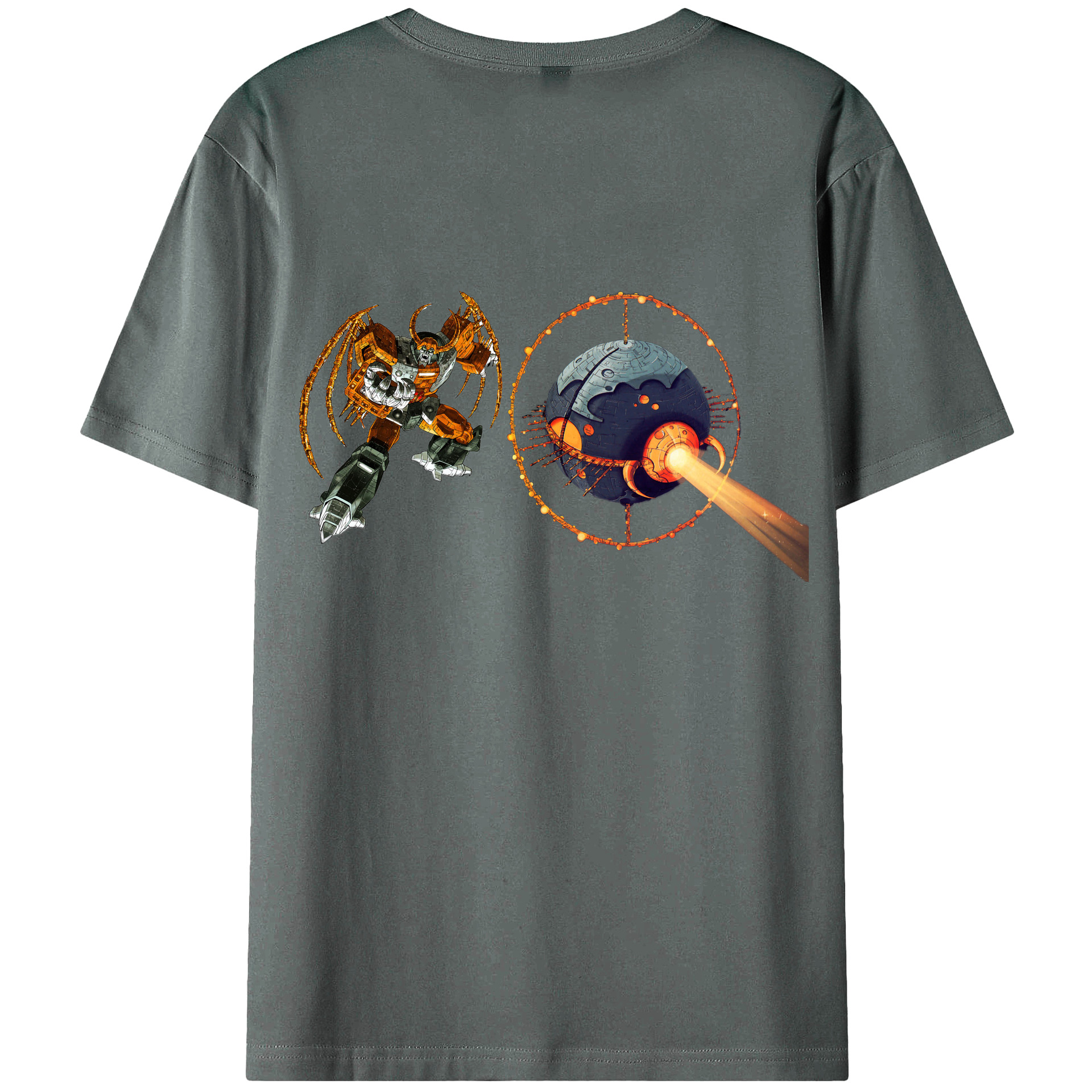 （画像用）  綿100％ メンズ半袖Tシャツ（バックプリント） 通気性
